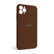 Чохол Full Silicone Case для Apple iPhone 11 Pro Max dark brown (75) закрита камера