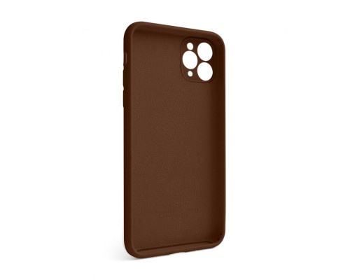 Чохол Full Silicone Case для Apple iPhone 11 Pro Max dark brown (75) закрита камера