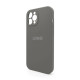 Чохол Full Silicone Case для Apple iPhone 12 Pro Max titanium grey (74) закрита камера