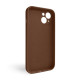 Чохол Full Silicone Case для Apple iPhone 14 dark brown (75) закрита камера TPS-2710000313557 2710000313557