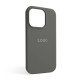 Чохол Full Silicone Case для Apple iPhone 14 Pro titanium grey (74)