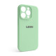 Чохол Full Silicone Case для Apple iPhone 14 Pro pistachio (71) закрита камера