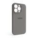 Чохол Full Silicone Case для Apple iPhone 14 Pro titanium grey (74) закрита камера