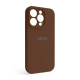 Чохол Full Silicone Case для Apple iPhone 14 Pro dark brown (75) закрита камера TPS-2710000313694 2710000313694