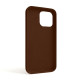 Чохол Full Silicone Case для Apple iPhone 14 Pro Max dark brown (75)