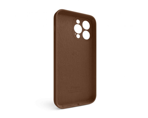 Чохол Full Silicone Case для Apple iPhone 14 Pro Max dark brown (75) закрита камера