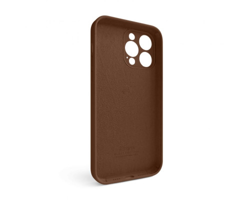 Чохол Full Silicone Case для Apple iPhone 15 Pro Max dark brown (75) закрита камера