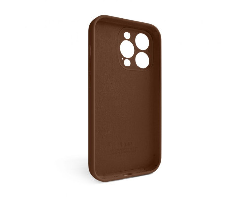 Чохол Full Silicone Case для Apple iPhone 15 Pro dark brown (75) закрита камера