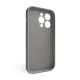 Чохол Full Silicone Case для Apple iPhone 15 Pro titanium grey (74) закрита камера TPS-2710000314103 2710000314103