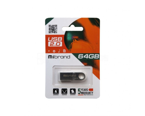 Флеш-пам'ять USB Mibrand Puma 64GB silver TPS-2710000217565