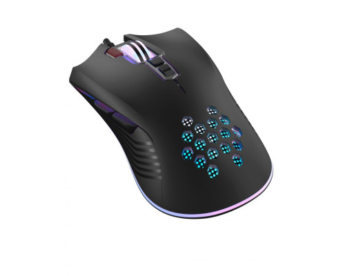 Мишка дротова XO M3 RGB ігрова black