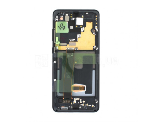 Дисплей (LCD) для Samsung Galaxy S20 Ultra/G988 (2020) з тачскріном та рамкою black Service Original (PN:GH82-22134A) TPS-2710000218067