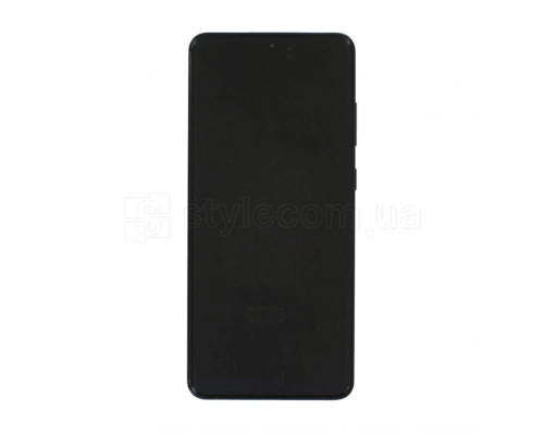 Дисплей (LCD) для Samsung Galaxy S20 Ultra/G988 (2020) з тачскріном та рамкою black Service Original (PN:GH82-22134A) TPS-2710000218067