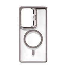 Чохол з функцією MagSafe для Samsung Galaxy S24/S921 (2024) з підставкою та захистом для камер light grey (6) TPS-2710000318743 2710000318743