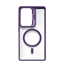 Чохол з функцією MagSafe для Samsung Galaxy S25 Ultra/S938 (2025) з підставкою та захистом для камер violet (2) TPS-2710000318866 2710000318866