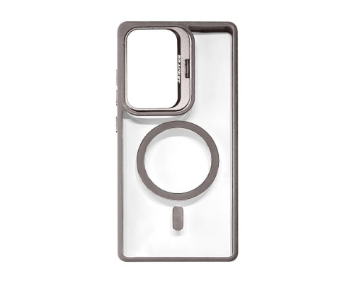 Чохол з функцією MagSafe для Samsung Galaxy S25 Ultra/S938 (2025) з підставкою та захистом для камер light grey (6) TPS-2710000318897 2710000318897