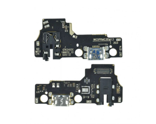 Шлейф (нижня плата) для Realme C30, C30s, C33 з роз'ємом зарядки, гарнітури та мікрофоном Original Quality TPS-2710000321293 2710000321293