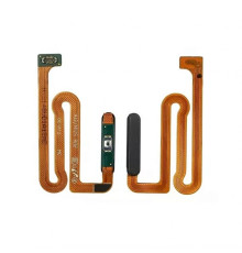 Шлейф для Samsung Galaxy A12/A125 (2020), M12/M125 (2021) з кнопкою включення та зі сканером відбитка пальця black High Quality TPS-2710000321682 2710000321682