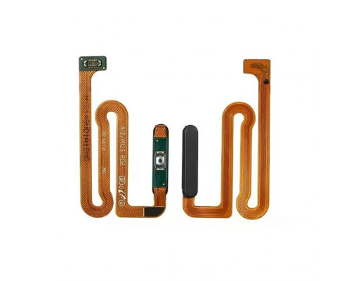 Шлейф для Samsung Galaxy A12/A125 (2020), M12/M125 (2021) з кнопкою включення та зі сканером відбитка пальця black High Quality TPS-2710000321682 2710000321682