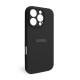 Чохол Full Silicone Case для Apple iPhone 16 Pro black (18) закрита камера TPS-2710000324621 2710000324621