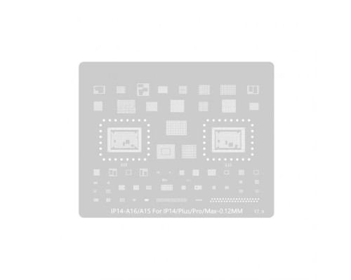BGA -трафарет Yaxun YX-250 (iP 14 Pro, 14 Pro Max) TPS-2710000325024 2710000325024