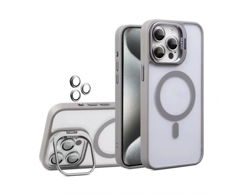 Чохол з функцією MagSafe для Apple iPhone 16e з підставкою та захистом для камер light grey (06) TPS-2710000325437 2710000325437