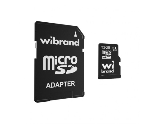 Карта пам'яті Wibrand MicroSDHC 32GB UHS-I Class 10 + SD-адаптер TPS-2710000326090 2710000326090