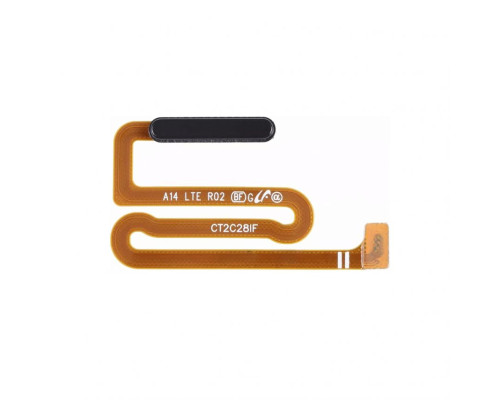 Шлейф для Samsung Galaxy A14 4G/A145P (2023) зі сканером відбитка пальця black High Quality TPS-2710000326724 2710000326724