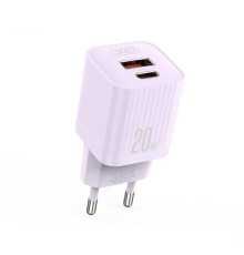Мережевий зарядний пристрій (адаптер) XO L147 PD_20W / QC3.0_18W purple TPS-2710000329633 2710000329633