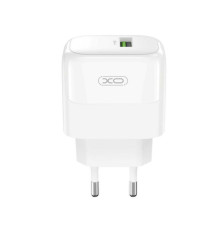 Мережевий зарядний пристрій (адаптер) XO L135 1USB / QC3.0 / 18W white TPS-2710000329510 2710000329510
