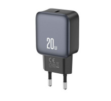 Мережевий зарядний пристрій (адаптер) XO L153 PD_20W black TPS-2710000329558 2710000329558