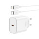 Мережевий зарядний пристрій (адаптер) 2в1 XO CE32 PD_20W + Data Cable Type-C to Lightning white TPS-2710000329596 2710000329596