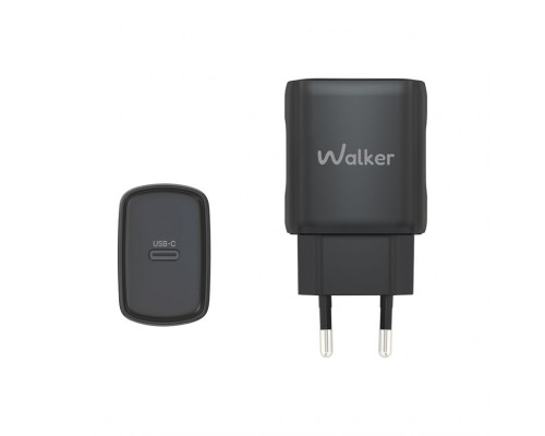 Мережевий зарядний пристрій (адаптер) WALKER WH-64 PD_25W black TPS-2710000331810 2710000331810