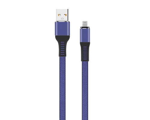 Кабель USB WALKER C750 Lightning dark blue