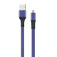 Кабель USB WALKER C750 Lightning dark blue TPS-2710000150909