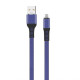 Кабель USB WALKER C750 Lightning dark blue