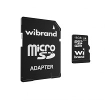 Карта пам'яті Wibrand MicroSDHC 16GB UHS-I Class 10 + SD-адаптер TPS-2710000332060 2710000332060