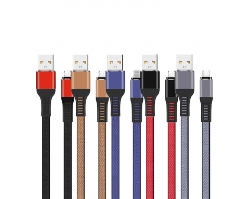 Кабель USB WALKER C750 Micro red