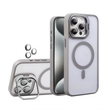 Чохол з функцією MagSafe для Apple iPhone 17 з підставкою та захистом для камер light grey (06) TPS-2710000334859 2710000334859