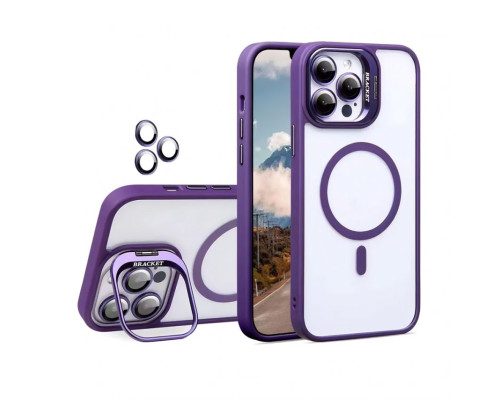 Чохол з функцією MagSafe для Apple iPhone 17 Air з підставкою та захистом для камер violet (02) TPS-2710000334880 2710000334880