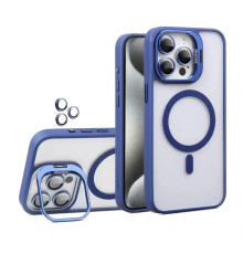 Чохол з функцією MagSafe для Apple iPhone 17 Air з підставкою та захистом для камер dark blue (04) TPS-2710000334903 2710000334903