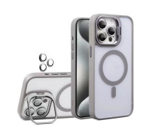 Чохол з функцією MagSafe для Apple iPhone 17 Pro з підставкою та захистом для камер light grey (06) TPS-2710000334996 2710000334996