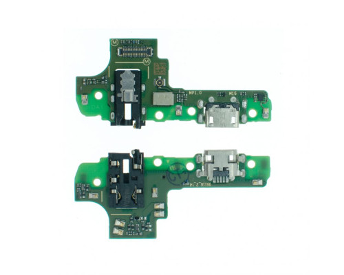 Шлейф (нижня плата) для Samsung Galaxy A10S/A107 (2019) rev.M16 з роз'ємом живлення і мікрофоном black High Quality TPS-2710000337355 2710000337355