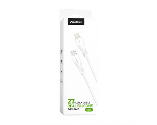 Кабель USB WALKER C585 Type-C to Lightning 27W 1m white TPS-2710000339878 2710000339878