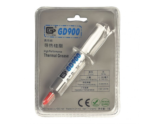 Термопаста GD900 (4.8 Вт/мК, 2,3г/см³, 7гр) TPS-2710000340324 2710000340324