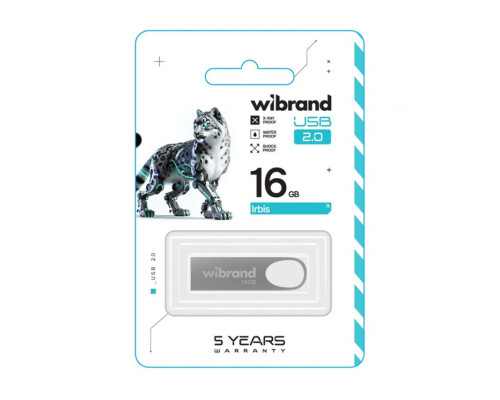 Флеш-пам'ять USB Wibrand Irbis 16GB USB 2.0 silver TPS-2710000341321 2710000341321