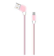 Кабель USB WALKER C340 Lightning pink TPS-2710000150671