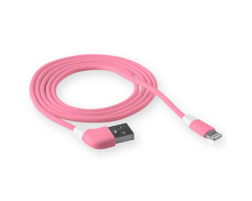 Кабель USB WALKER C340 Lightning pink