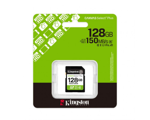 Карта пам'яті Kingston Canvas Select Plus MicroSDXC 128GB Class 10 UHS-I R150MB/s (SDCS2/128GBSP) TPS-2710000341826 2710000341826