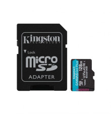 Карта пам'яті Kingston Canvas Go! Plus MicroSDXC 128GB Class 10 UHS-I R200MB/s + SD-адаптер (SDCS2/128GB) TPS-2710000342038 2710000342038